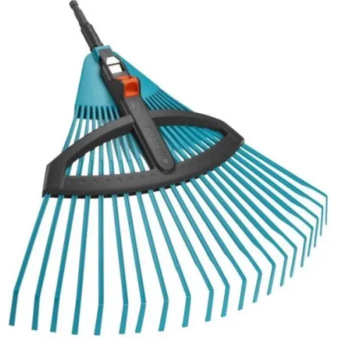 GARDENA Combisysteem Bladhark Hark - Werkbreedte verstelbaar van 35 tot 52cm - excl. steel