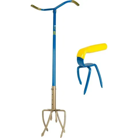 Gardenclaw Tuinklauw Gold + Mini Klauw - Tuinfrees - Omwoeler - in Hoogte Verstelbaar - 2 Stuks