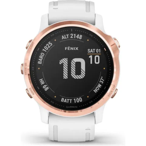 Garmin fenix 6S Pro - Multisporthorloge - 42 mm - Rosegoud/wit