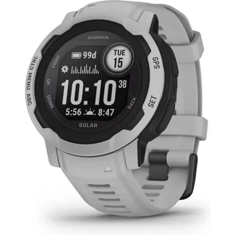 Garmin Instinct 2 Solar Smartwatch - Robuust Sporthorloge met GPS - Oneindige batterij - Mist Gray