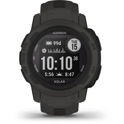 Garmin Instinct 2S Solar Smartwatch - Robuust Sporthorloge met GPS - Lange batterijduur - Graphite