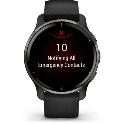 Garmin Venu 2 Plus Health Smartwatch - Amoled touchscreen - spraakbesturing - Zwart