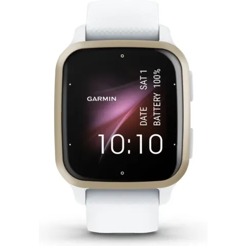 Garmin Venu Sq 2 - Health Smartwatch - Amoled display - 10 dagen batterij - Wit/ Cream Gold