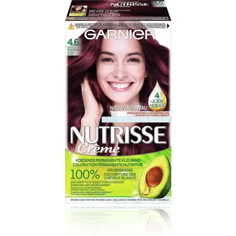 Garnier Nutrisse Crème 46 - Diep Rood Middenbruin - Haarverf