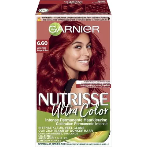 Garnier Nutrisse Ultra Color Haarverf - 6.60 Vurig Rood