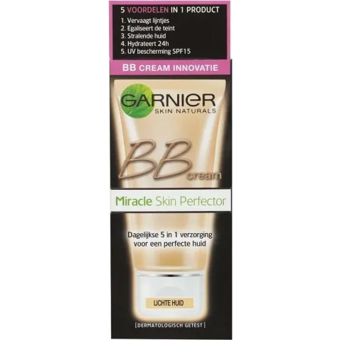 Garnier Skinactive Face SkinActive – BB Cream Classic Medium 5-in-1 Dagverzorging - 50ml – Getinte Dagcrème