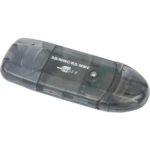 Gembird FD2-SD-1 USB 2.0 Zwart geheugenkaartlezer