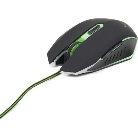 Gembird MUSG-001-G - Gaming muis, zwart/groen