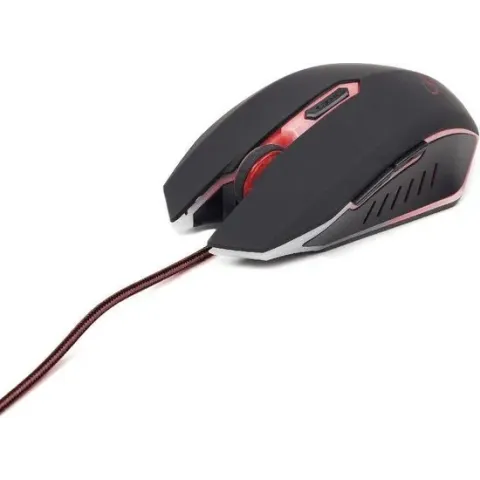 Gembird MUSG-001-R - Gaming muis, zwart/rood