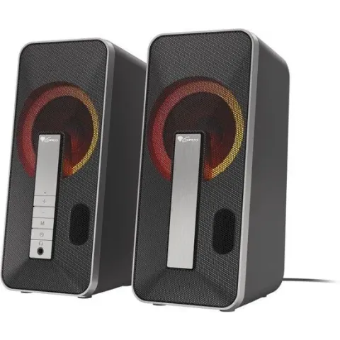 Genesis Helium 100BT Gaming speakers met RGB verlichting en Draadloze functie - Zwart