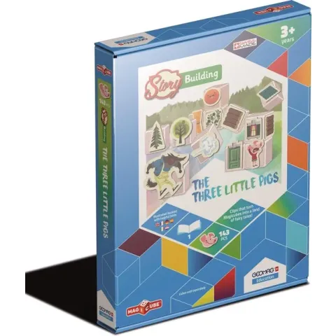 Geomag Education Set MagiCube Story Building - Three Little Pigs