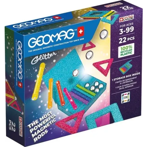 Geomag Glitter Panels Recycled 22 pcs
