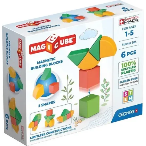 Geomag Magicube 3 Shapes Recycled Starter Set 6 delig