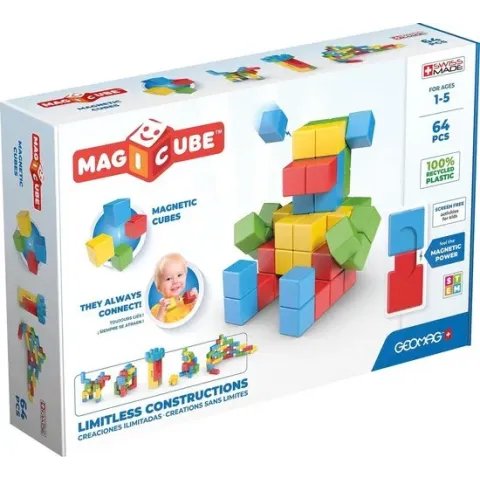 Geomag Magicube Full Color Recycled Try me 64 delig
