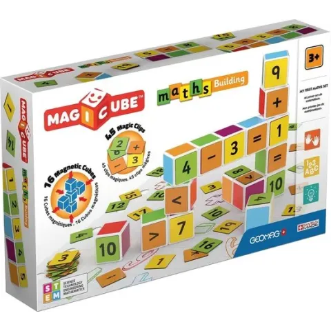 Geomag MagiCube Leren Rekenen 16 Cubes + 45 clips
