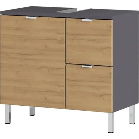 Germania Wastafelonderkast GW-Mauresa 34x60x56 cm grafiet eikenkleurig