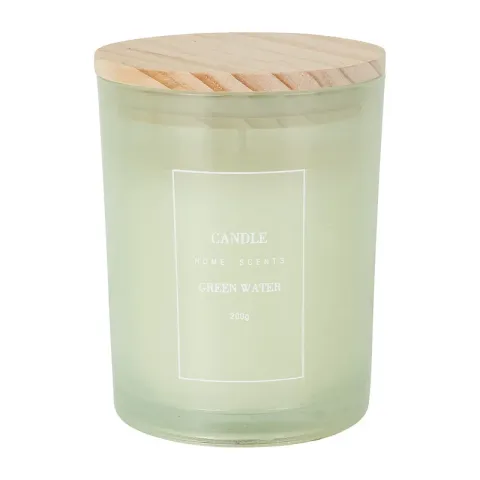 Geurkaars - green water - 8x10 cm