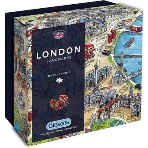 Gibsons puzzel London Landmarks - Gift Box - 500 stukjes