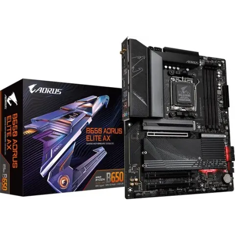 Gigabyte B650 Aorus Elite AX - Moederbord - ATX - Socket AM5 - AMD B650 - DDR5 - Realtek Audio - Realtek 2.5G LAN