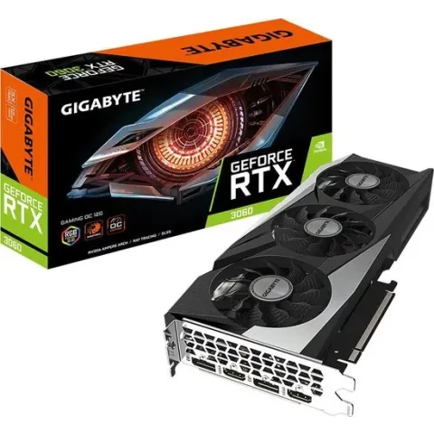 Gigabyte GeForce RTX 3060 Gaming OC 12G rev. 2.0 - Videokaart - 12 GB GDDR6 - PCIe 4.0 x16 - 2x HDMI 2.1, 2x DisplayPort 1.4a
