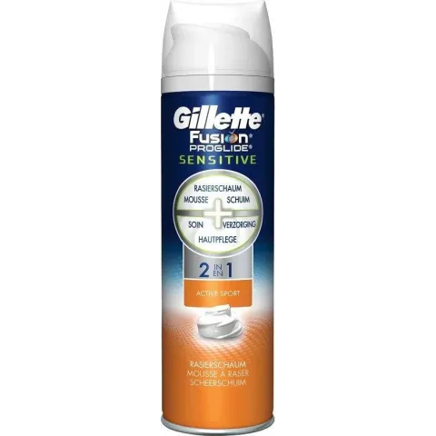 Gillette Fusion ProGlide Sensitive Active Sport Scheerschuim 250 ml
