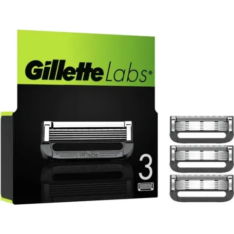 Gillette Navulmesjes Voor GilletteLabs - Exfoliating Bar En Heated Razor - 3 Scheermesjes