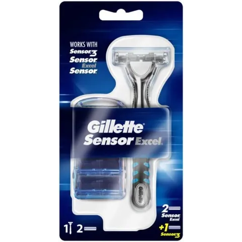 Gillette Sensor Excel Scheersysteem + 2 Scheermesje mannen