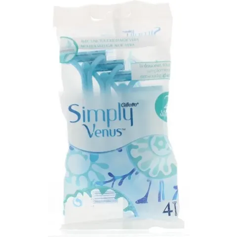 Gillette Simply Venus2 Wegwerpscheermesjes Vrouwen - 4 Stuks