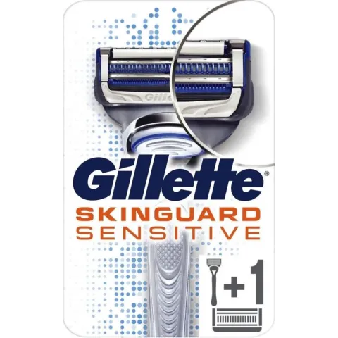 Gillette Skinguard Sensitive Scheersysteem + 1 Scheermesje Mannen