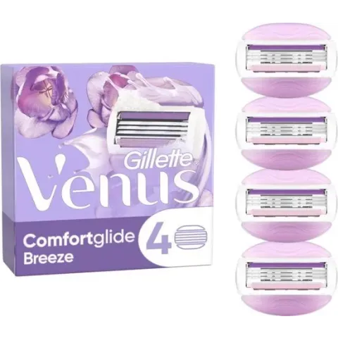 Gillette Venus Comfortglide Breeze Scheermesjes Voor Vrouwen - 4 Navulmesjes