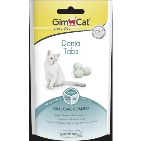 Gimcat Denta Tabs - Kattensnack - 40 g