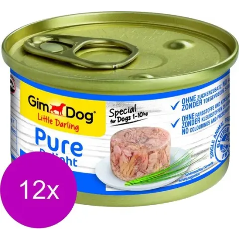 Gimdog Little Darling Pure Delight 85 g - Hondenvoer - 12 x Tonijn