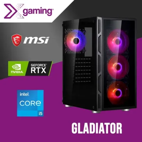 Gladiator Game PC Intel i5 10400, GeForce RTX 3060, 16GB, 500GB NVME SSD, WiFi + Bluetooth