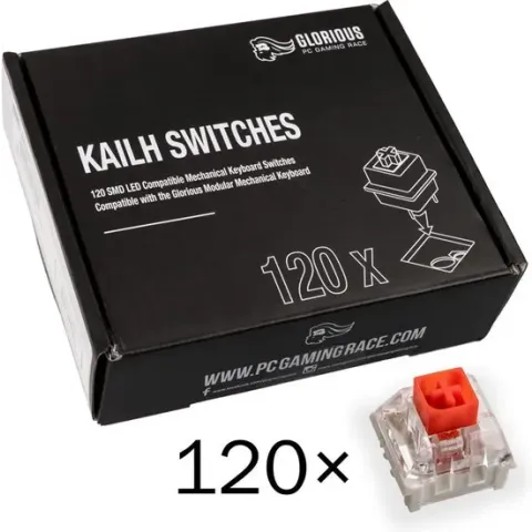 Glorious PC Gaming Race Kailh Box Switches - Red Switches 120 stuks