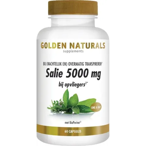 Golden Naturals Salie 5000mg (60 veganistische capsules)