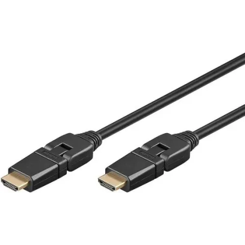 Goobay 1m HDMI HDMI kabel HDMI Type A (Standard) Zwart
