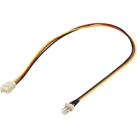 Goobay 3-pins Case Fan (m) - 3-pins Case Fan (v) verlengkabel - 0,30 meter