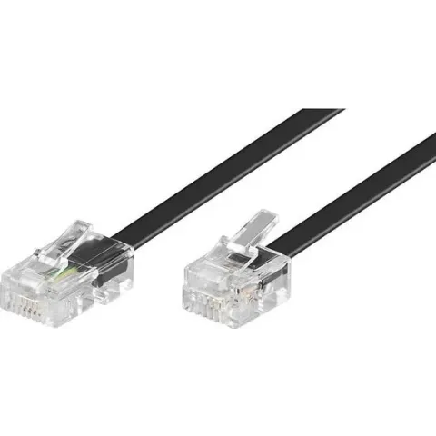 Goobay 3m RJ-45/RJ-11 Adapter Zwart