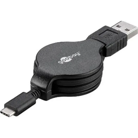 Goobay 45743 USB-kabel 1 m 2.0 USB A USB C Zwart