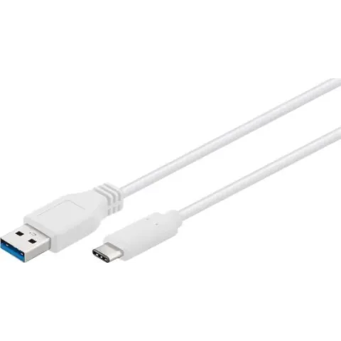 Goobay 67185 USB-kabel 0,5 m 3.2 Gen 1 (3.1 Gen 1) USB A USB C Wit