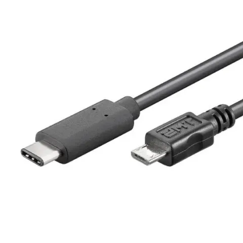 Goobay 67992 USB-kabel 0,2 m 2.0 Micro-USB B USB C Zwart