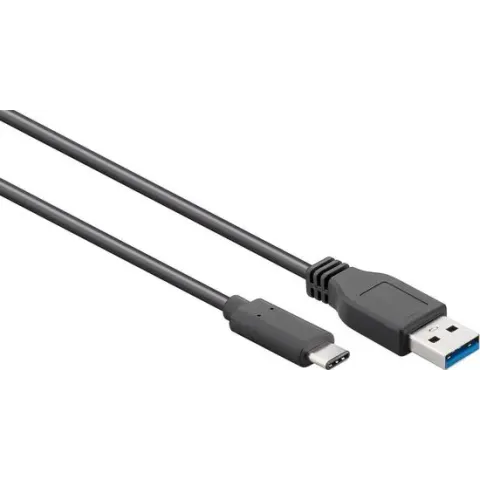 Goobay 71221 USB-kabel 2 m 3.2 Gen 1 (3.1 Gen 1) USB A USB C Zwart