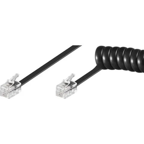 Goobay 7m RJ-10 Cable netwerkkabel Zwart