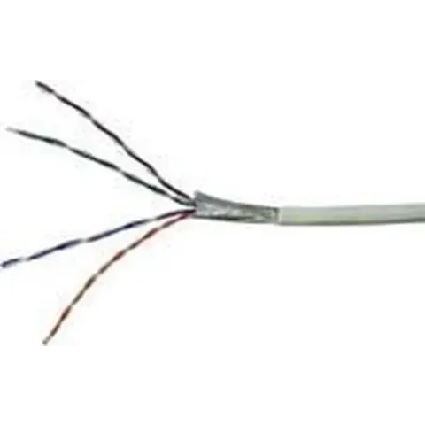 Goobay CAT 5 SOLID FTP Grey CCA, 100m netwerkkabel Grijs