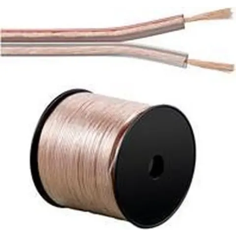 Goobay LSK 2x2.5, 100m CCA audio kabel Transparant