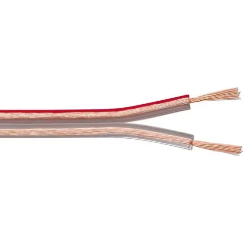 Goobay LSK 2x2.5 - 25m audio kabel Transparant