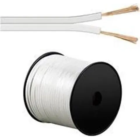 Goobay LSK 2x4.0 - 100m audio kabel Wit
