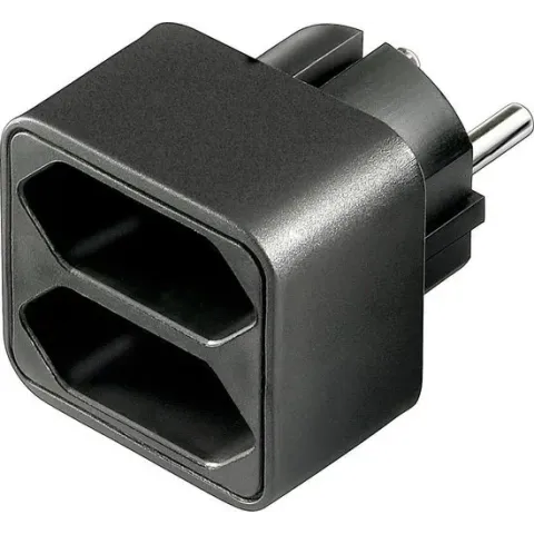 Goobay NK 002 netstekker adapter Type C (Europlug) Zwart