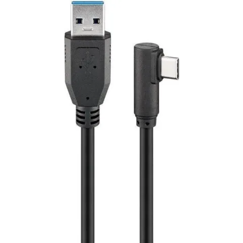 Goobay Usb 3.0 Aansluitkabel [1X Usb 3.0 Stekker A - 1X Usb-C Stekker] 1.5 M Zwart