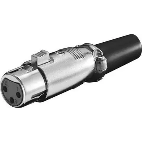 Goobay XLR 189-3 kabel-connector XLR FM Roestvrijstaal